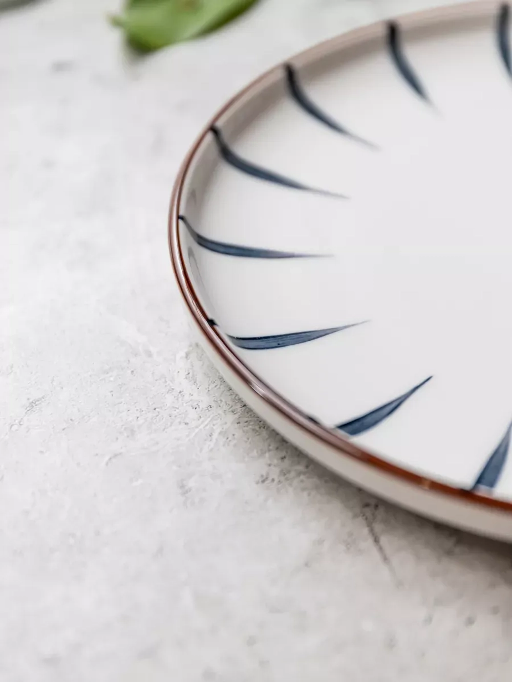 Набор 2 шт тарелок с бортиком, 25,5 см, Лепесток