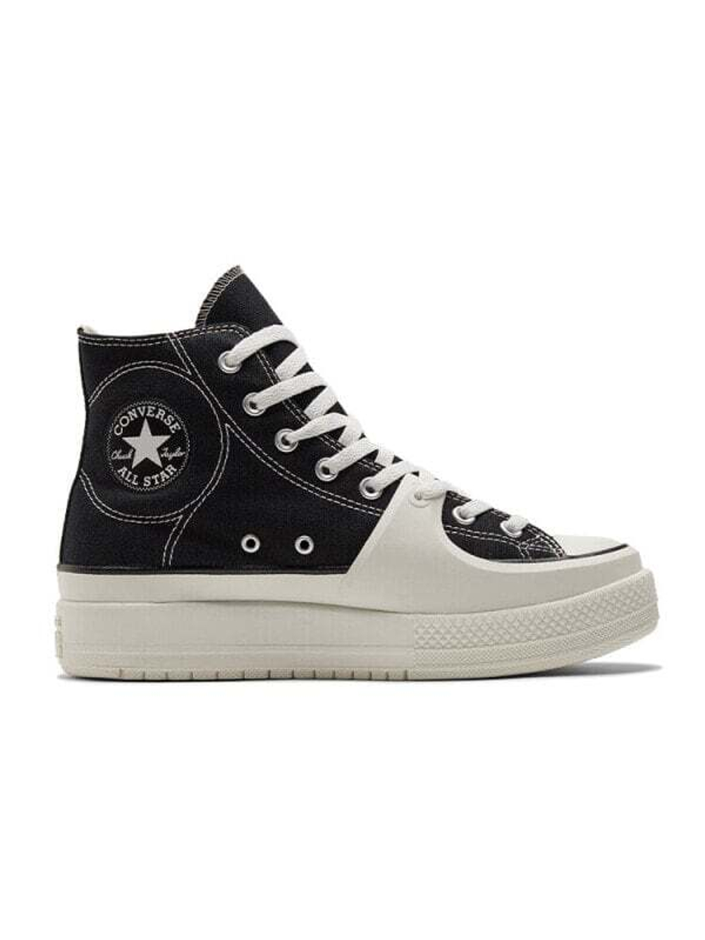 Converse Chuck Taylor All Star Construct Hi Black Vintage White