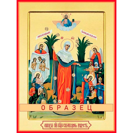 Всех скорбящих радосте икона Божией Матери БМ-36 (бм/В/7/2)