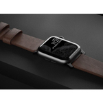 Кожаный ремешок Nomad Horween Modern Band для Apple Watch 44, 45, 46 мм и Ultra 2–3 Ремешок из натуральной кожи Horween с классической застёжкой из нержавеющей стали