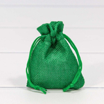 Мешочек 7х9см Лен искусственный (Зеленый)