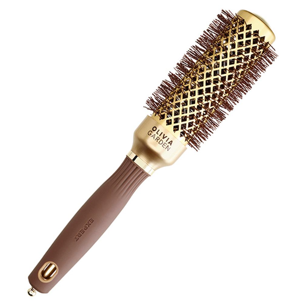 Термобрашинг EXPERT BLOWOUT SHINE Wavy Bristles Gold&Brown 35 мм Коричневый (07340) - 2