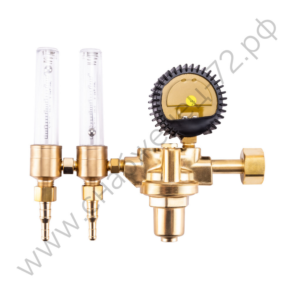 Регулятор FoxWeld WR420-F2 (аргоновый/углекислотный, 1 манометр, 2 расходомера, вентиль, пр-во FoxWeld/КНР)