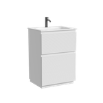 Тумба напольная SANCOS Folk Floor, 590х445х850, c двумя ящиками оснащенными доводчиками, Bianco, арт.FL60FW