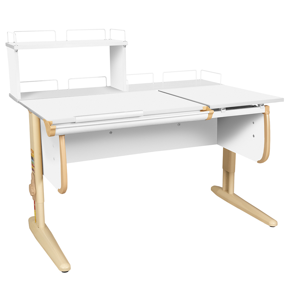 Растущая парта Дэми СУТ 25 с задними полками СУТ.15.210 и СУТ.15.240 (1200×880 мм)