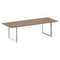 Onix Direct Lux Стол переговорный О-обр. м/к M-O.MO-PRG-25 Дуб Аризона/Нержавеющая Сталь/Хром 2580*9
