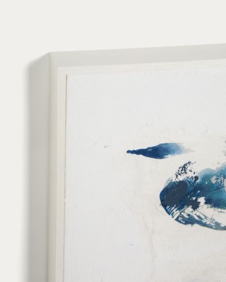 Erale Абстрактная картина ручной работы в серо-синих тонах, размер 80 x 100 см