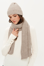 8424 Шарф женский (бежевый)