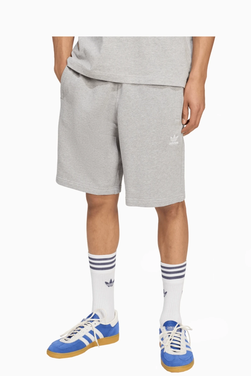 Шорты adidas Essentials Trefoil - серый
