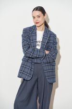 ПИДЖАК В КЛЕТКУ СИНИЙ|СВЕТЛО-ЖЕЛТЫЙ