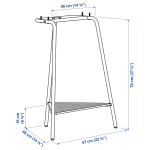 Письменный стол - IKEA ANFALLARE/TILLSLAG, 140х65 см, бамбук/белый, АНФАЛЛАРЕ/ТИЛЛЬСЛАГ ИКЕА