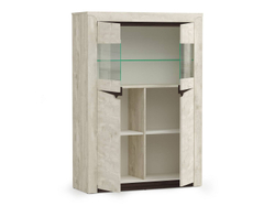 33.15 Лючия шкаф комбинированный бетон/венге