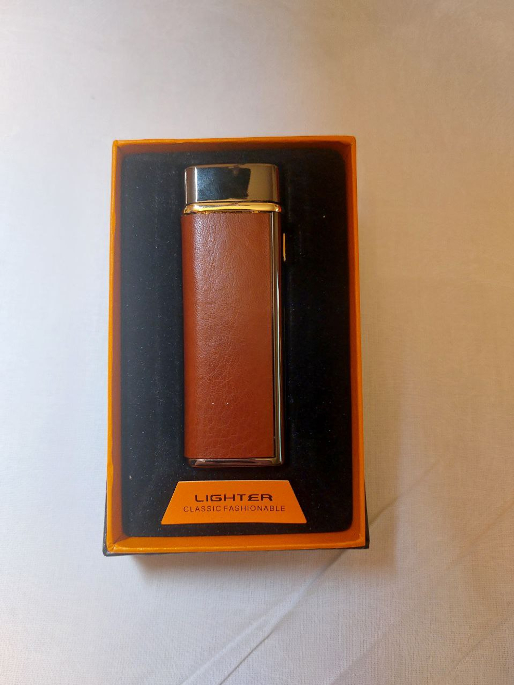 Зажигалка электронная USB с фонарем-прожектором импульсная зажигалка