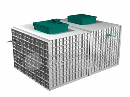 Станция биологической очистки Юнилос Астра 100/ 20000 л. в сутки / до 100 чел. / самотечный сброс / компрессорная аэрация (3000x2160x2445см;1680кг;) - арт.560555