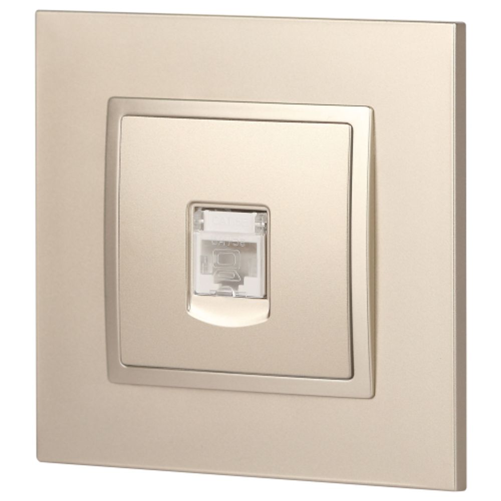 Розетка ЭРА Elegance 14-3107-04 информационная RJ45 IP20 шампань