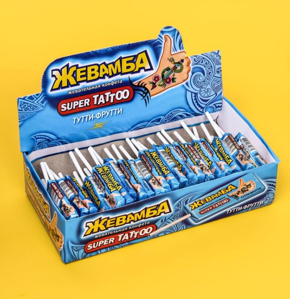 Конфета жевательная "Жевамба", тутти-фрутти, 10 г