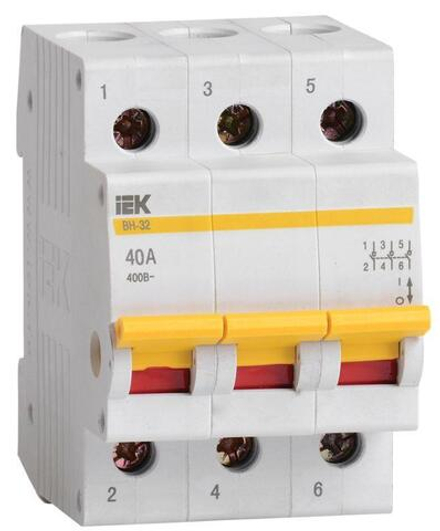 Выключатель нагрузки ВН-32 40А/3П IEK MNV10-3-040