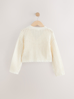 Кардиган вязаный для девочки Next E29-008, Молочный