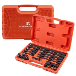 Набор удлинителей и адаптеров 18пр. 1/4''3/8''1/2'' EVERFORCE EF-T4057-18
