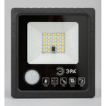 ЭРА Прожектор светодиодный уличный на солн. бат. 20W, 350 lm, 5000K, с датч. движения, ПДУ, IP65 (6/