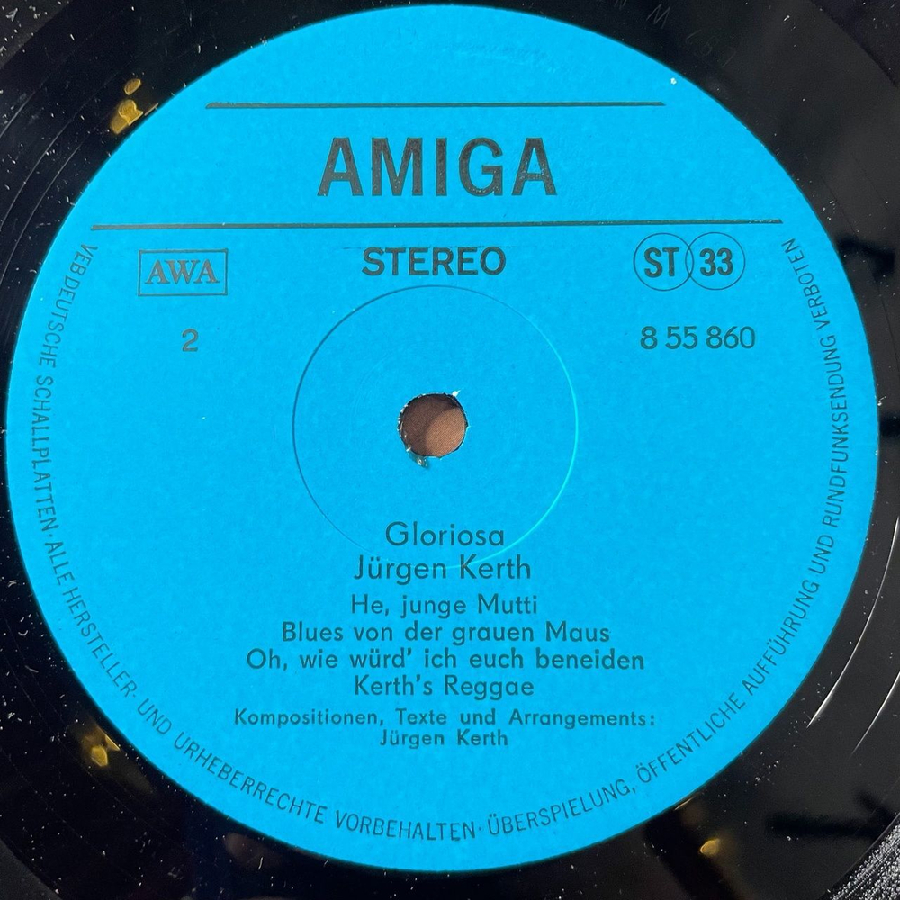 Винтажная виниловая пластинка LP Jurgen Kerth Gloriosa (ГДР 1982)
