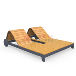 Шезлонг Нарди двойной с вазоном