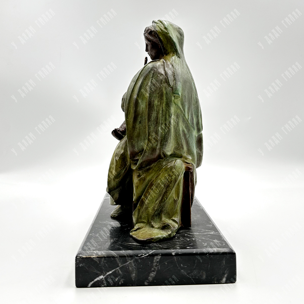 Бронзовая скульптура "Мадонна Молчания (La Virgen del Silencio)". Испания, XX в. Номер 15/50.