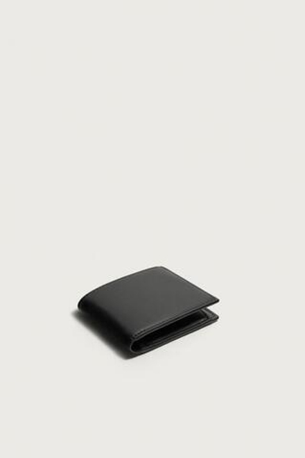 ZARA ГЛАДКИЙ КОШЕЛЕК, ЧЕРНЫЙ