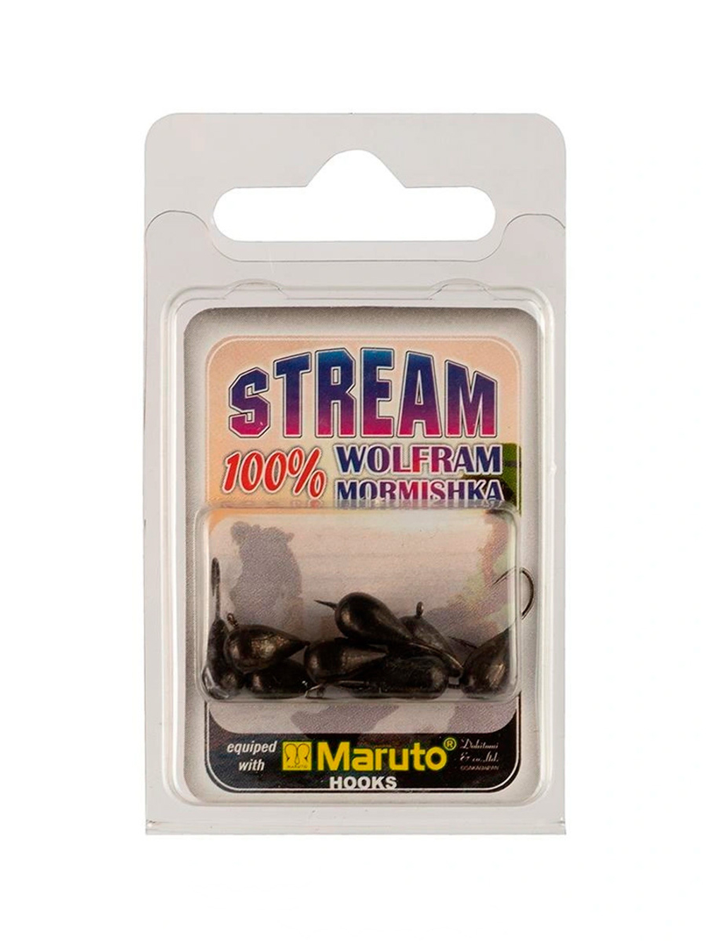 Мормышка рыболовная Nord Waters W с ушком Капля WUCAPL040BL 10шт/уп