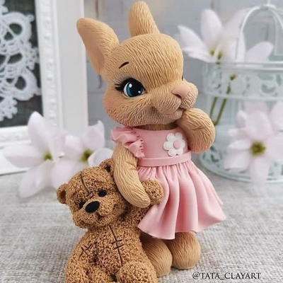 Силиконовый молд "Кролик Ксюша" бренд "Твое хобби"