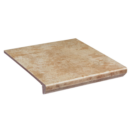 Paradyz Ilario Beige - Ступень простая с капиносом структурная 330x300