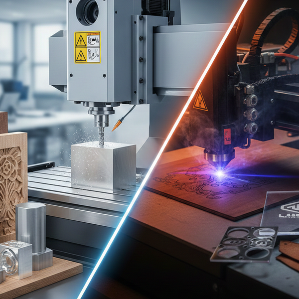 Фрезерные станки с ЧПУ vs Лазерные граверы: что выбрать? Фрезерные станки с ЧПУ vs Лазерные граверы: что выбрать?