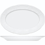 Блюдо «Моцарт» овальное;фарфор;,L=28,5,B=19,5см;белый (Цвет: белый)