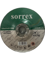 SORREX Диск шлифовальный по металлу 125X6.0X22