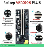 Удлинитель шины HAFF PCI-E VER 010S PLUS