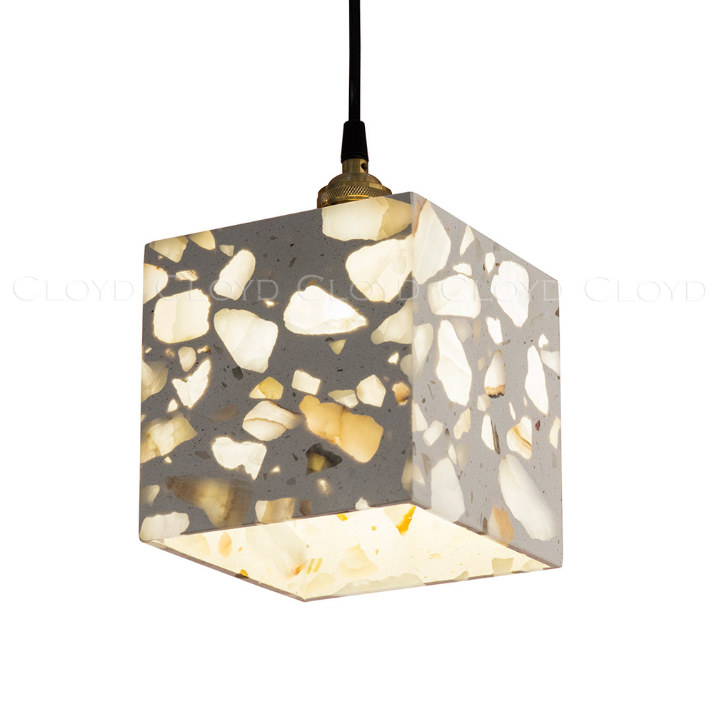 Подвесной светильник Cloyd MATERIA P1 / cube - латунь (арт.12181)