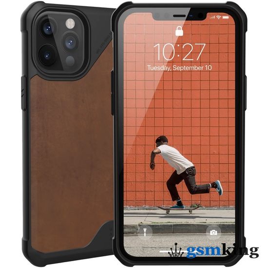 UAG Metropolis LT Series Case for Apple iPhone 12/12 Pro LTHR ARMR Brown (Коричневый)11235O118380
