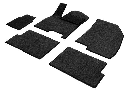 Коврики текстильные в салон автомобиля AutoFlex Business для Chery Tiggo 4 2017-2019 2019-н.в., графит, 5 частей, 5090301