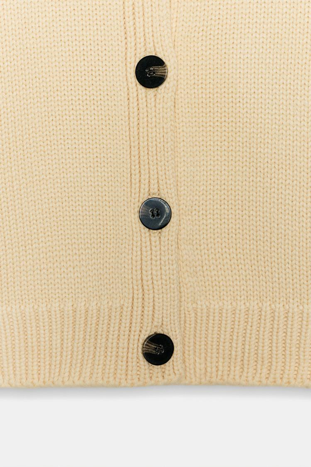 ZARA КАРДИГАН С ОБЪЕМНЫМИ РУКАВАМИ, ЯИЧНО-ЖЕЛТЫЙ