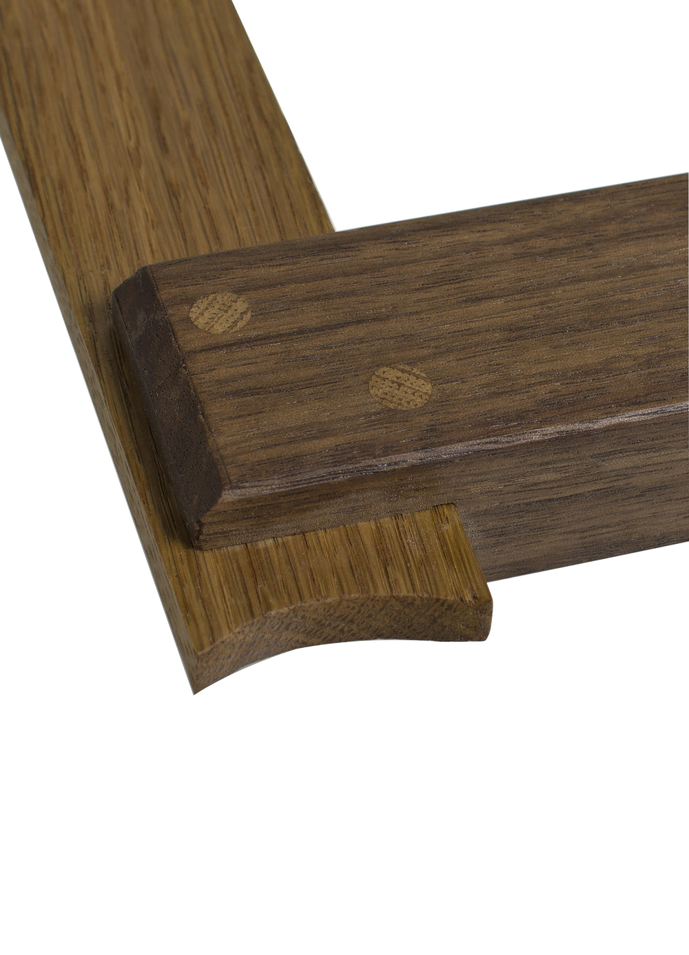 Столярный угольник из американского ореха и дуба