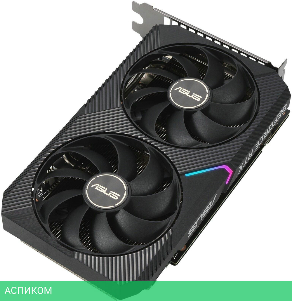 Видеокарта ASUS Dual GeForce RTX 3060 V2 OC 12GB GDDR6 (DUAL-RTX3060-O12G-V2)