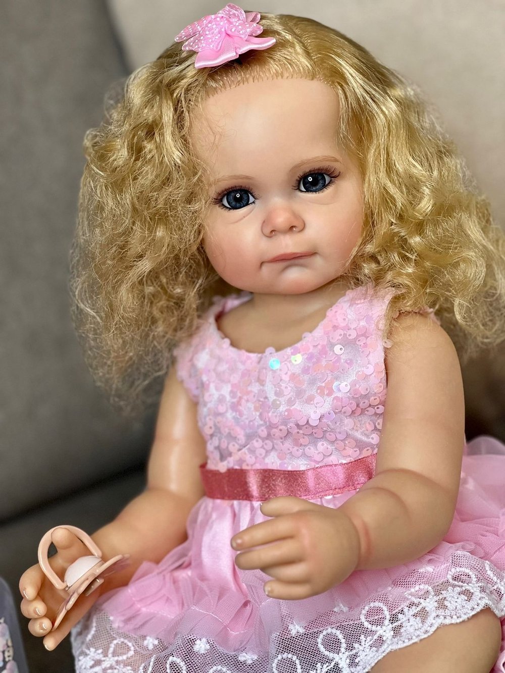 Кукла Реборн виниловая 55см в пакете (FA-029)