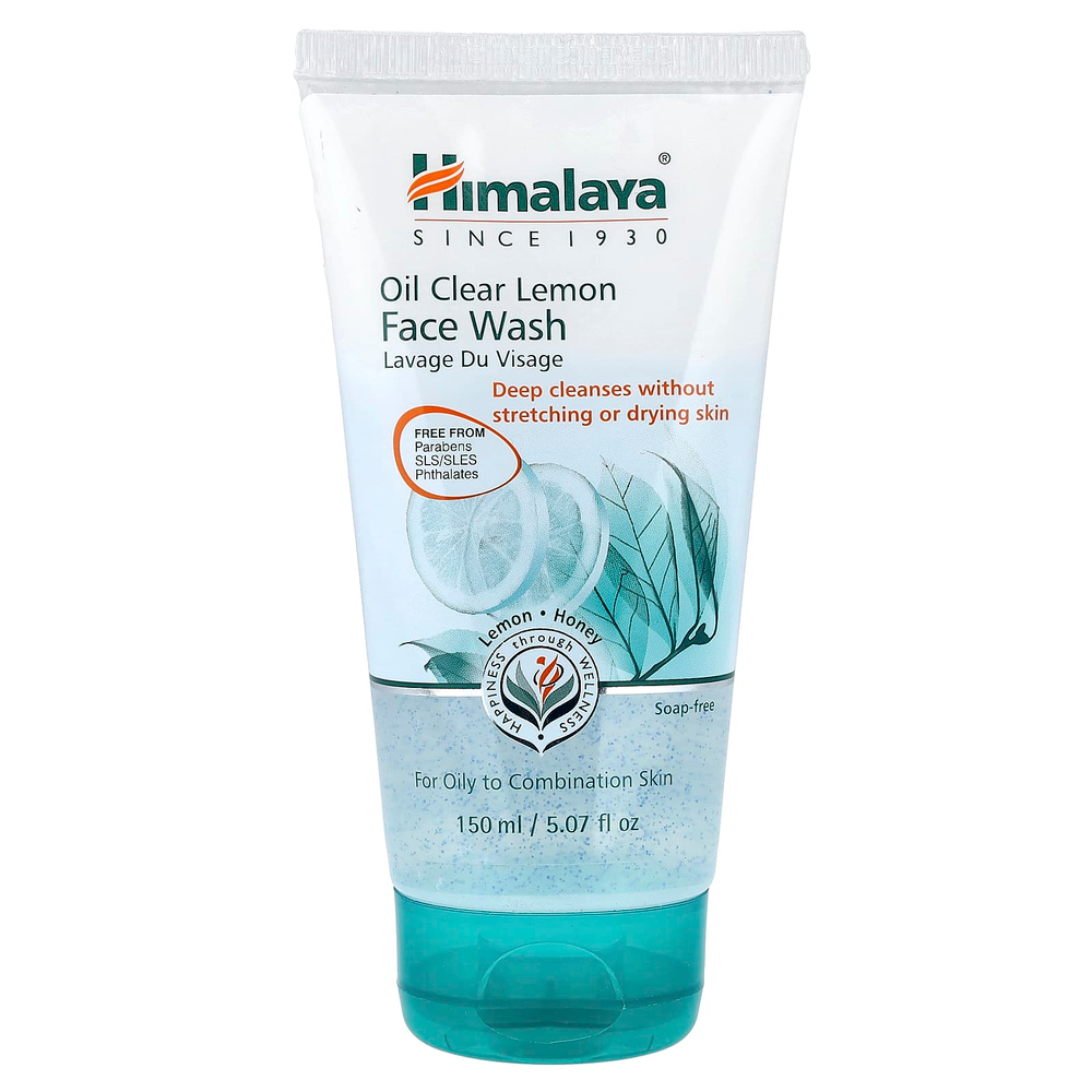 Himalaya, Средство для очищения лица с лимоном для удаления лишнего жира, для жирной кожи, 5,07 ж. унц.(150 мл)