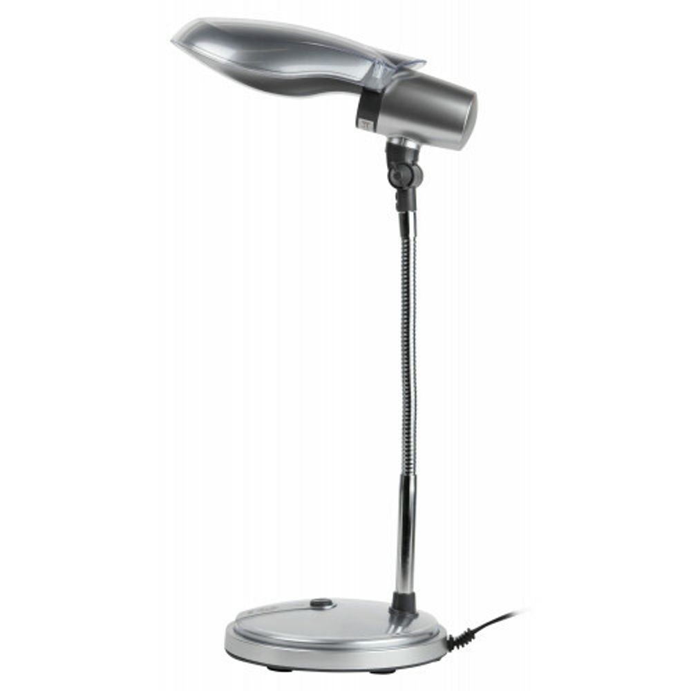 Настольный светильник ЭРА NE-301-E27-15W-S серебро