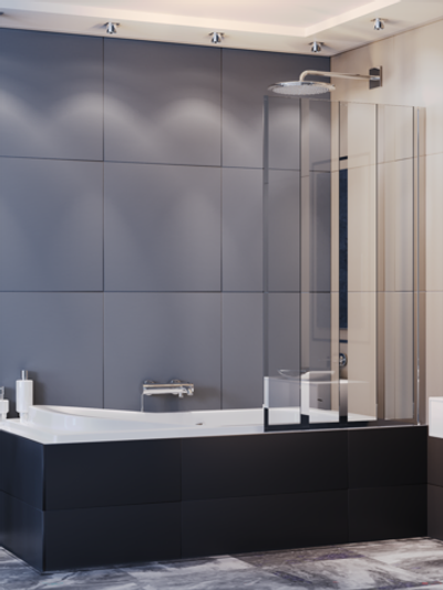 Ограждение на ванну WeltWasser  WW100 Арт. 100ZA4-90 Размер 900х1400 мм 10000002759 прямоугольная