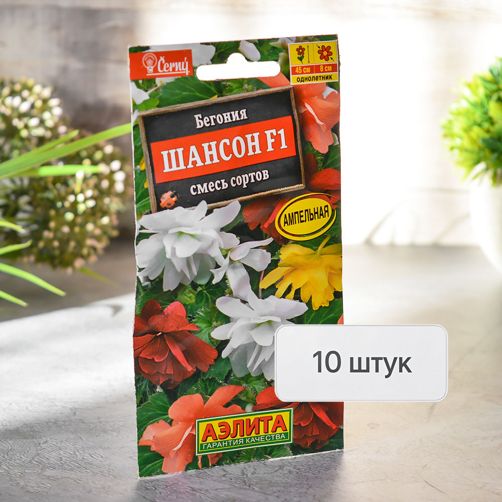 БЕГОНИЯ Шансон смесь Аэлита Ц (10шт)