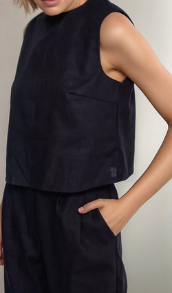 Костюм с брюками женский, черный, легкий