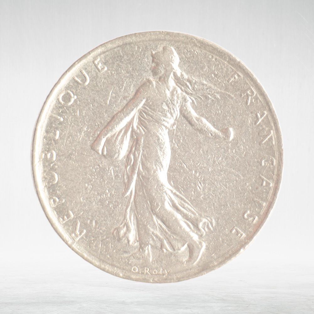 France, 1 Franc 1975 - Signature "O. Roty", VF