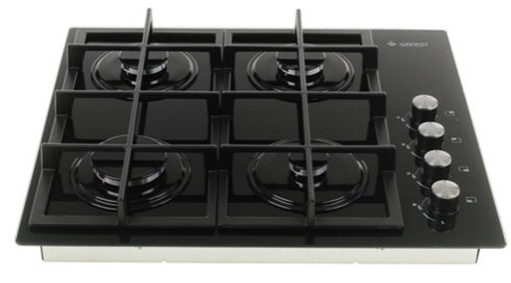 Поверхность варочная Гефест СВН 2230 К3 (черн стекл.двойн.реш.сереб ручки)