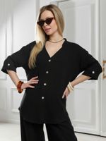 Блузка женская Асель-2 Виотекс ЧЁРНЫЙ